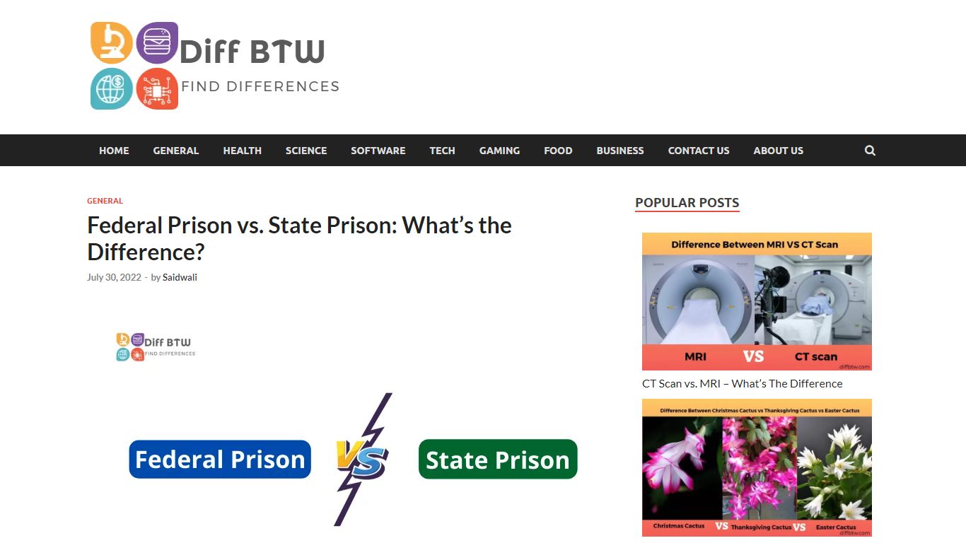 Federal Prison vs. State Prison: What’s the Difference?