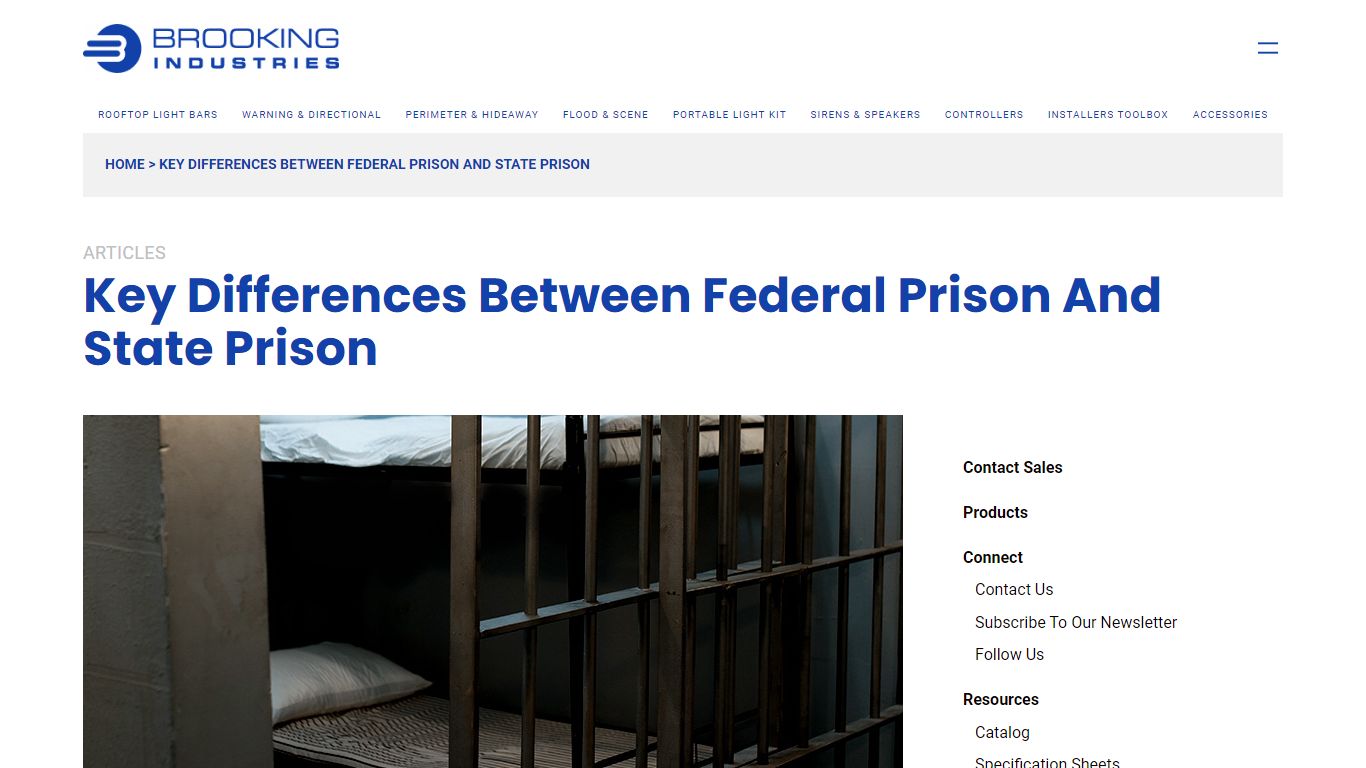 Key Differences Between Federal Prison And State Prison