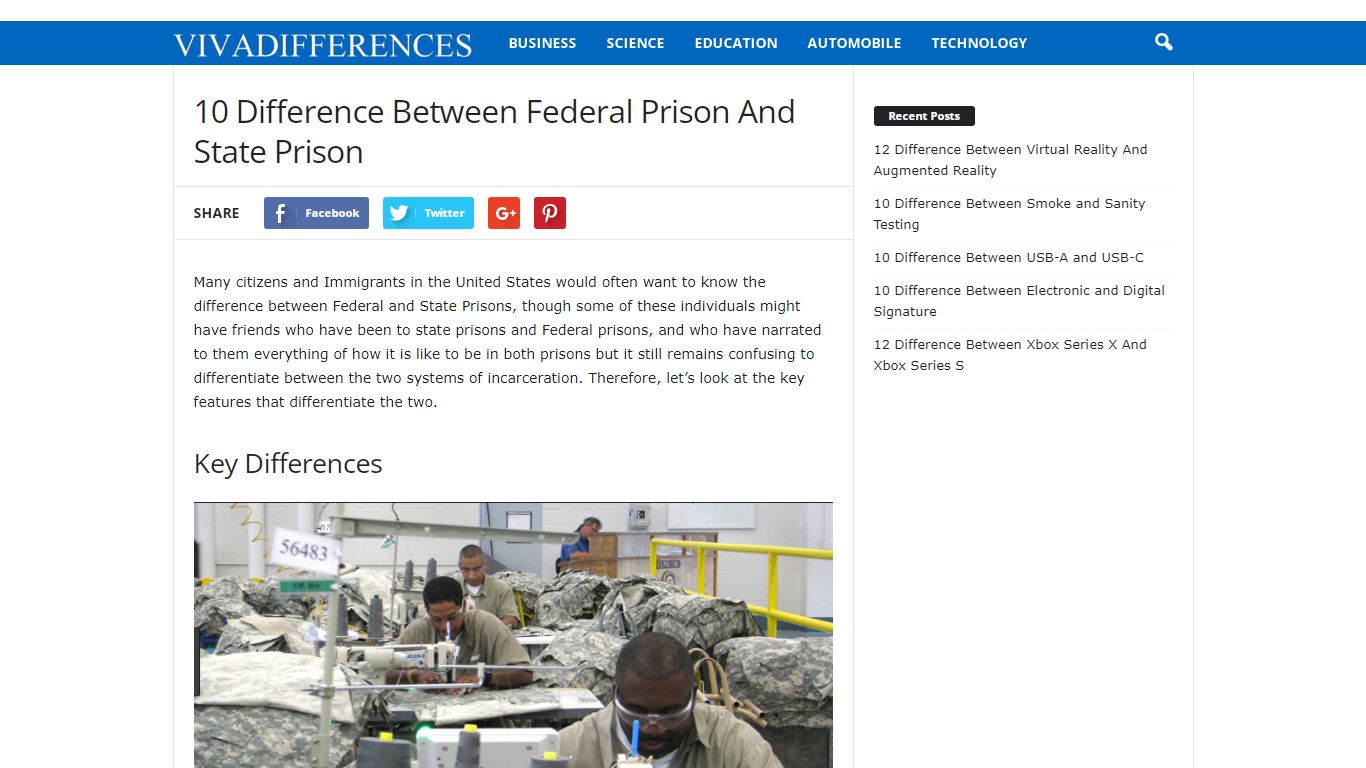 10 Difference Between Federal Prison And State Prison